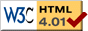 Logo valid HTML V4.01